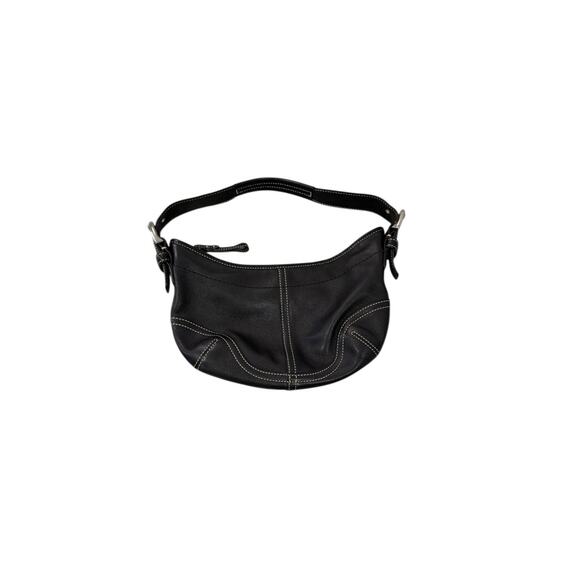 Coach Soho Small Hobo Black Leather Bag Purse Y2K Vintage 9541 - Picture 1 of 11